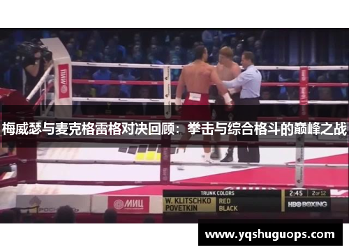 梅威瑟与麦克格雷格对决回顾：拳击与综合格斗的巅峰之战